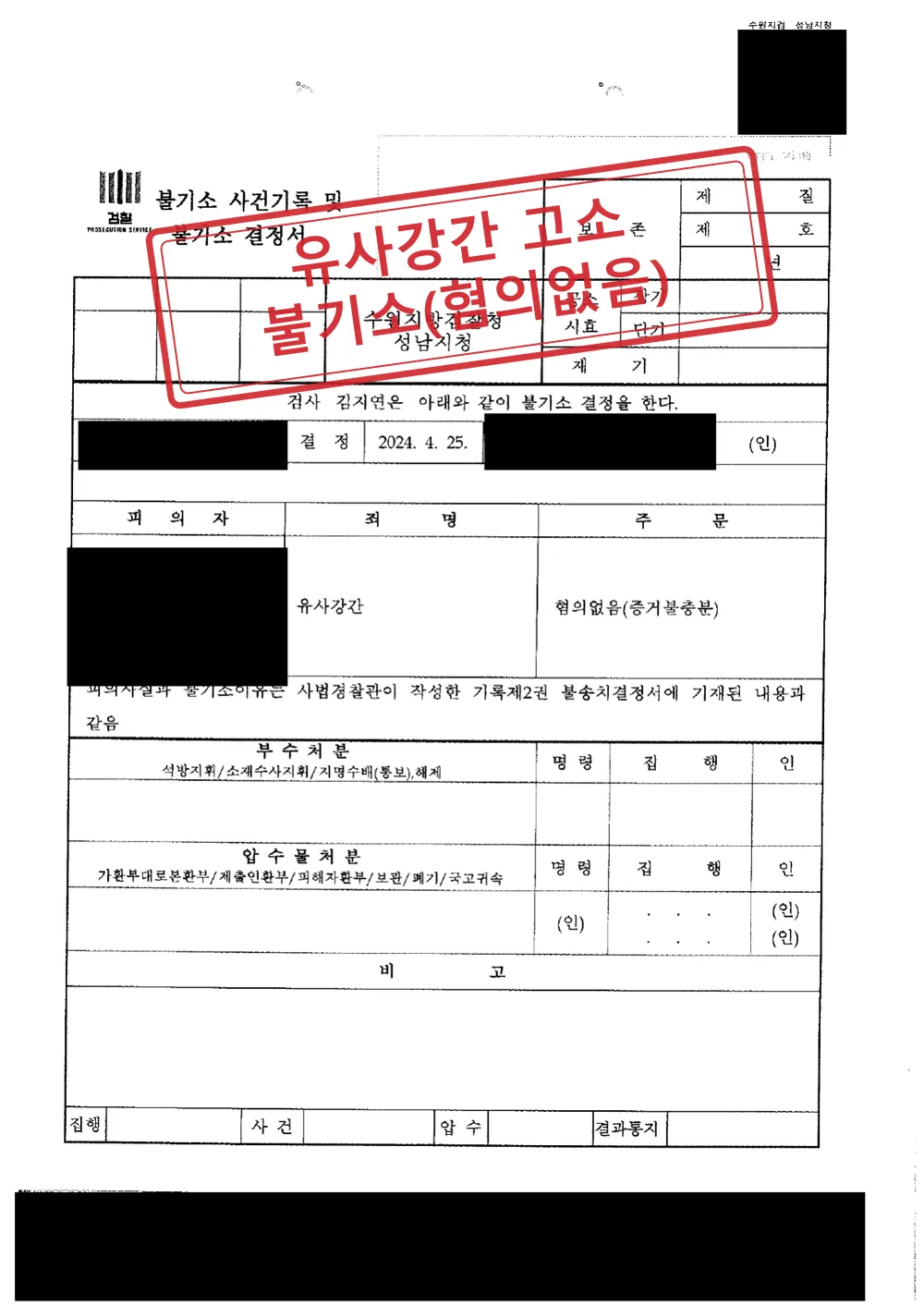 성인용품점 업주가 손님에게 유사강간으로 고소당한 사건, 경찰 불송치에 이어 검찰 불기소(혐의없음) 대표 이미지